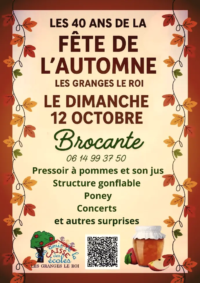 Affiche fête automne 2025